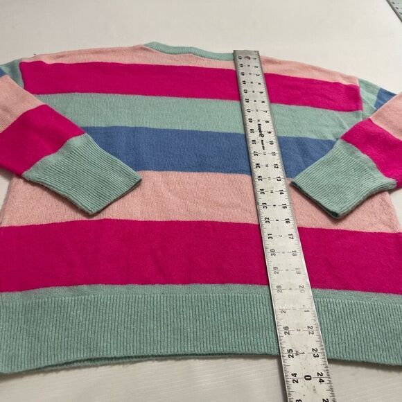 Vineyard Vines Women’s Sweater Multi Crew Knit Pullover Sunset Stripe Size Small - Picture 8 of 8